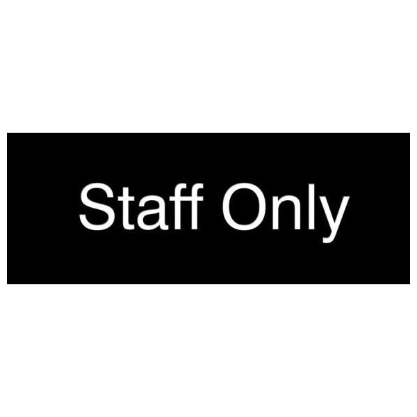 Accuform 8 in W x 3 in H, Engraved Plastic PSG918BK - main